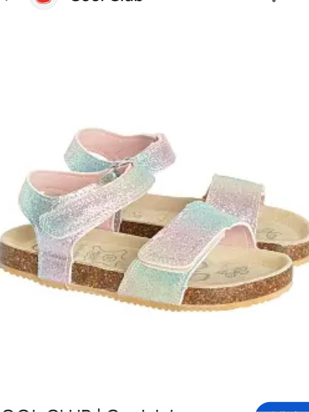 Carter’s Glitter Rainbow Sandals